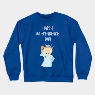 Happy Independence Day - Statue of Liberty Crewneck Sweatshirt